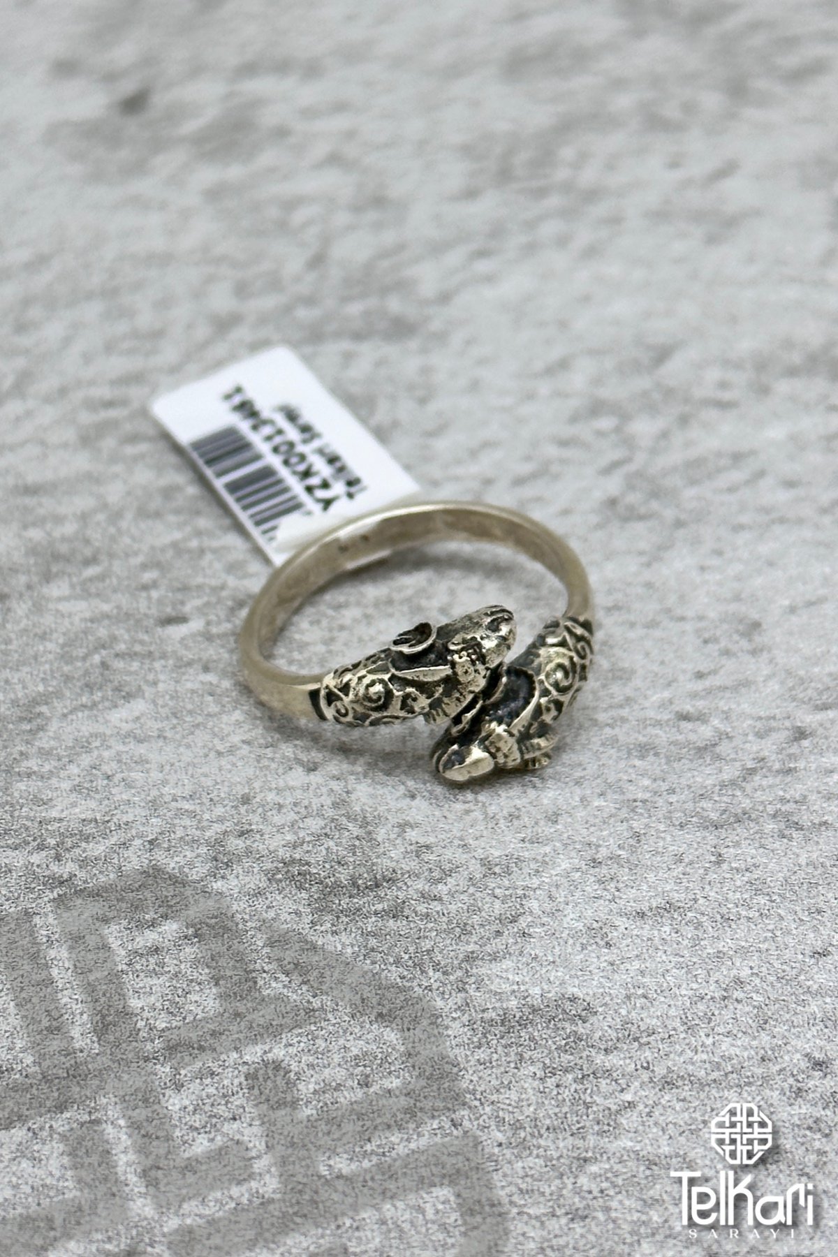 Gotik Tasarım Ayarlanabilir Gümüş Yüzük