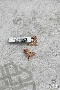 Taşlı Yusufçuk Rose Gümüş Küpe