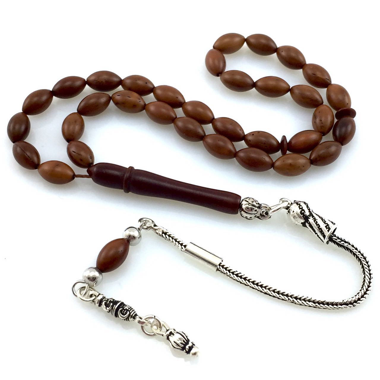 925 Gümüş Püsküllü Kuka Tesbih