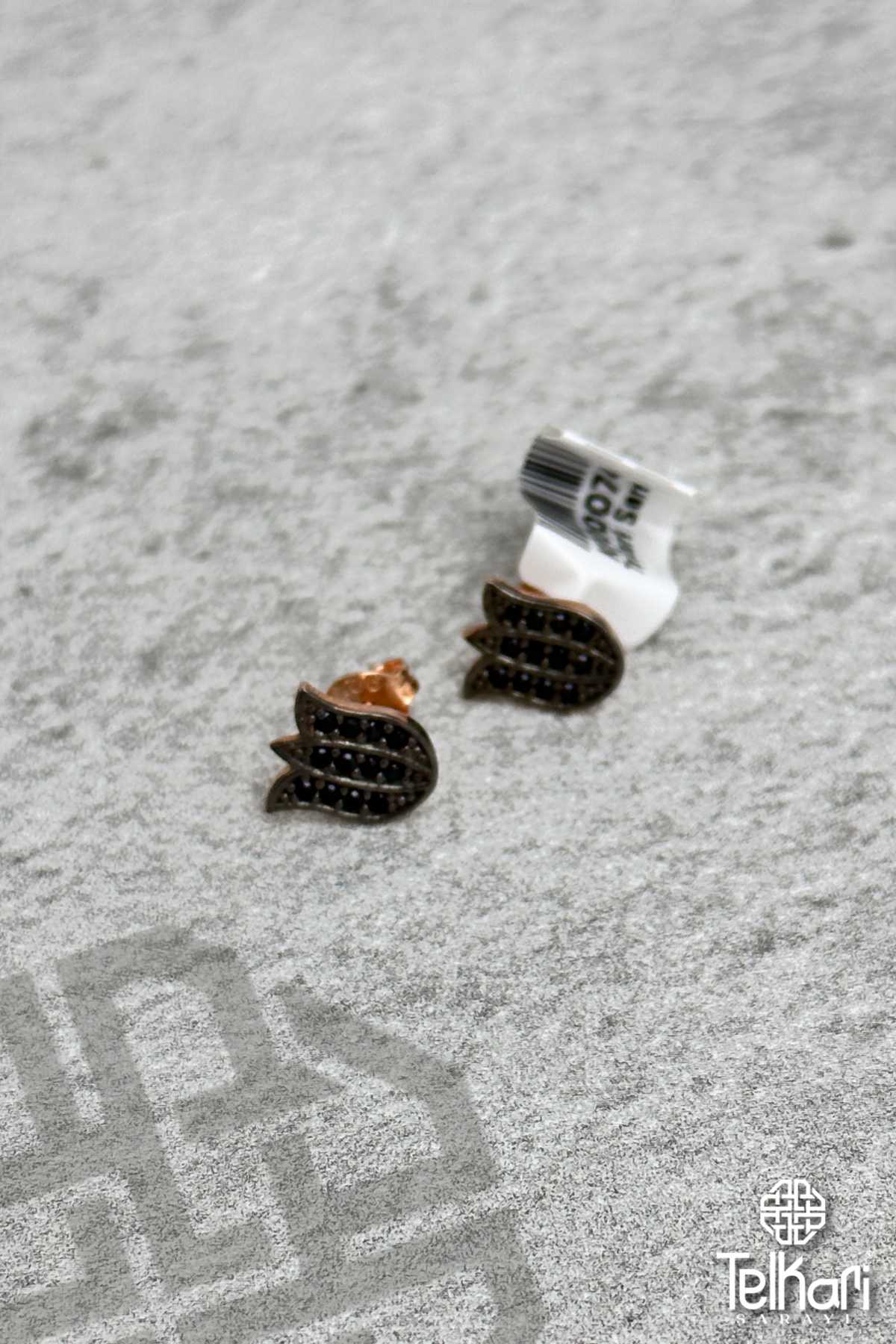 Gül Model Rose Gümüş Küpe