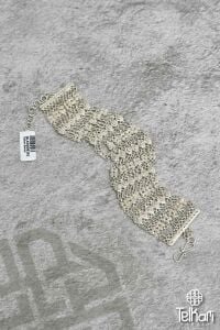 Kişniş Model Motifli El İşçilikli Gümüş Midyat Telkari Bileklik