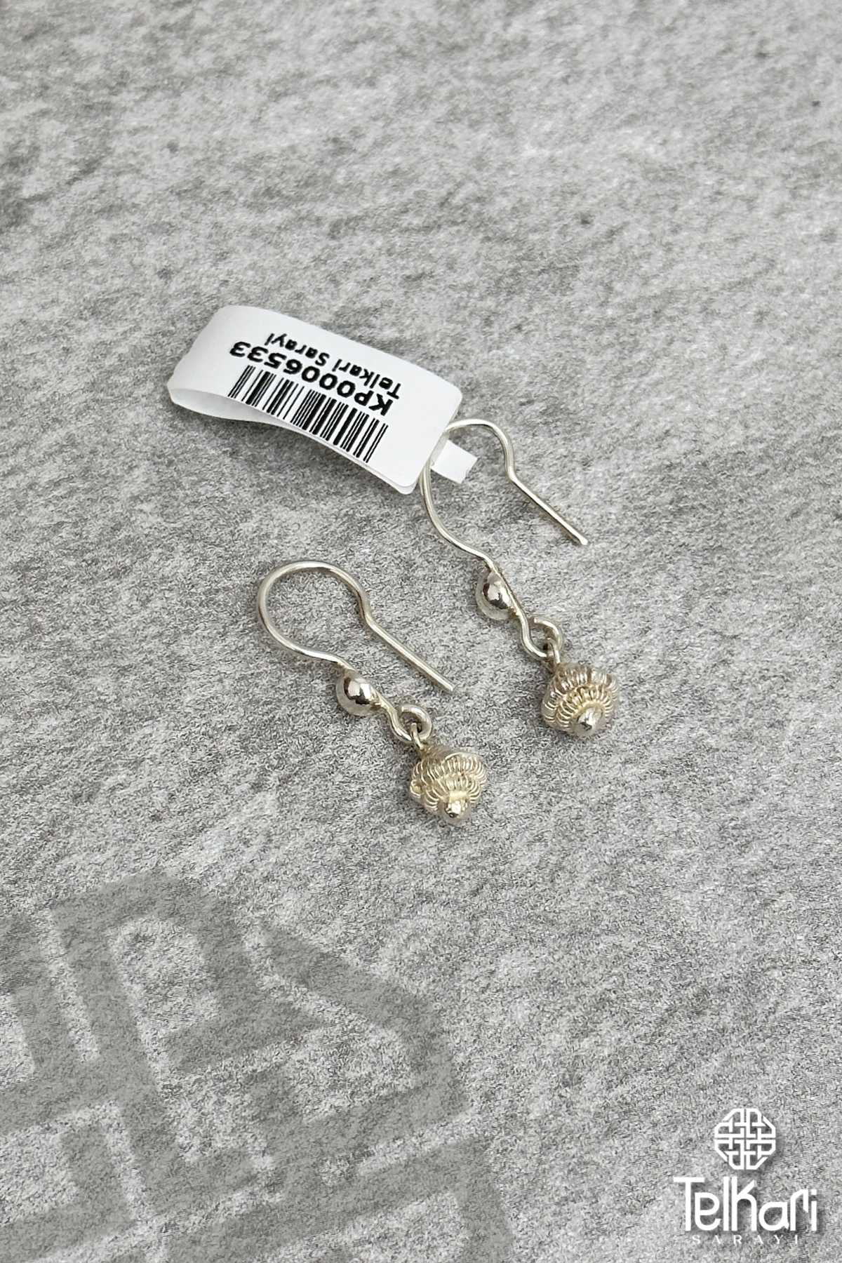 Sallantılı Telkari Gümüş Küpe