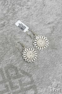 El İşçiliği Papatya Model Sallantılı Telkari Gümüş Küpe