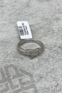 Kelebek Motifli Zirkon İşlemeli  Gümüş Yüzük