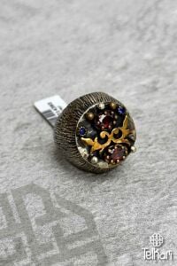 Safir Taşlı Otantik Gümüş Yüzük