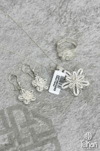 Aşk Çiçeği Telkari Gümüş Üçlü Set