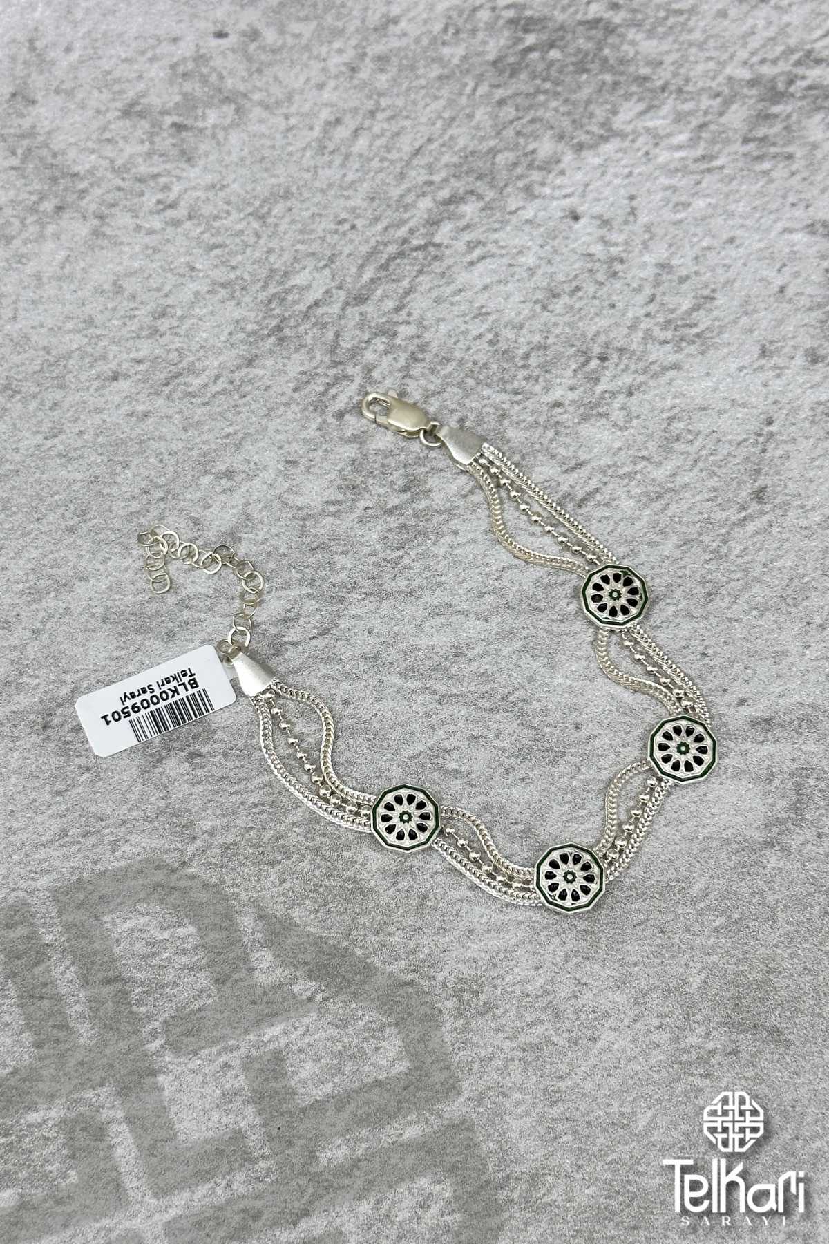 Antik Midyat Hasırı Gümüş Bileklik