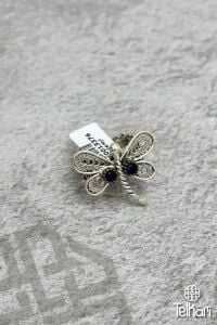 Yusufçuk Model Doğal Taşlı Oksitli Telkari Gümüş Yüzük