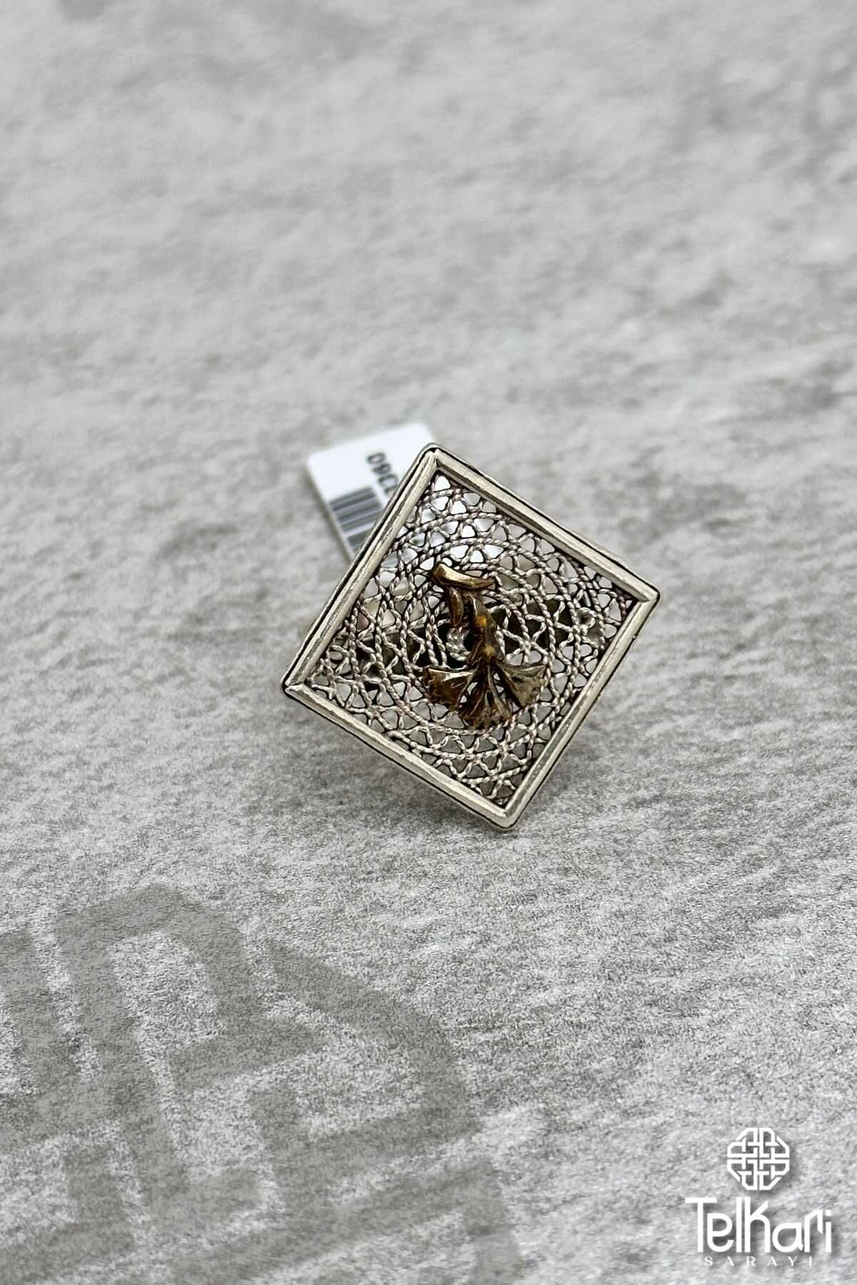 Midyat Oksitli Telkari Gümüş Yüzük