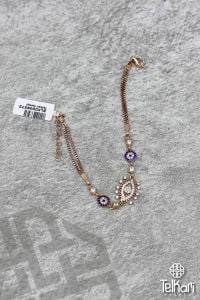 Nazar Boncuklu Rose Gümüş Bileklik