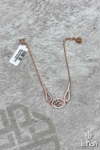 Orta Boy Baget Rose Gümüş Bileklik