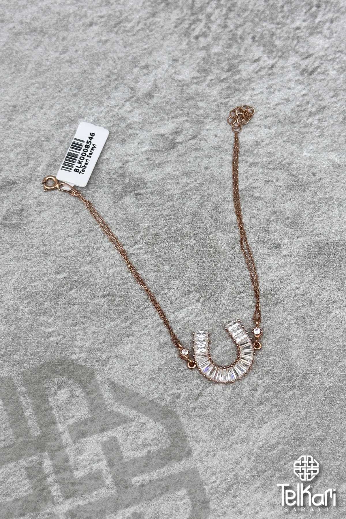 Nal Şans Kolyesi Rose Gümüş Bileklik