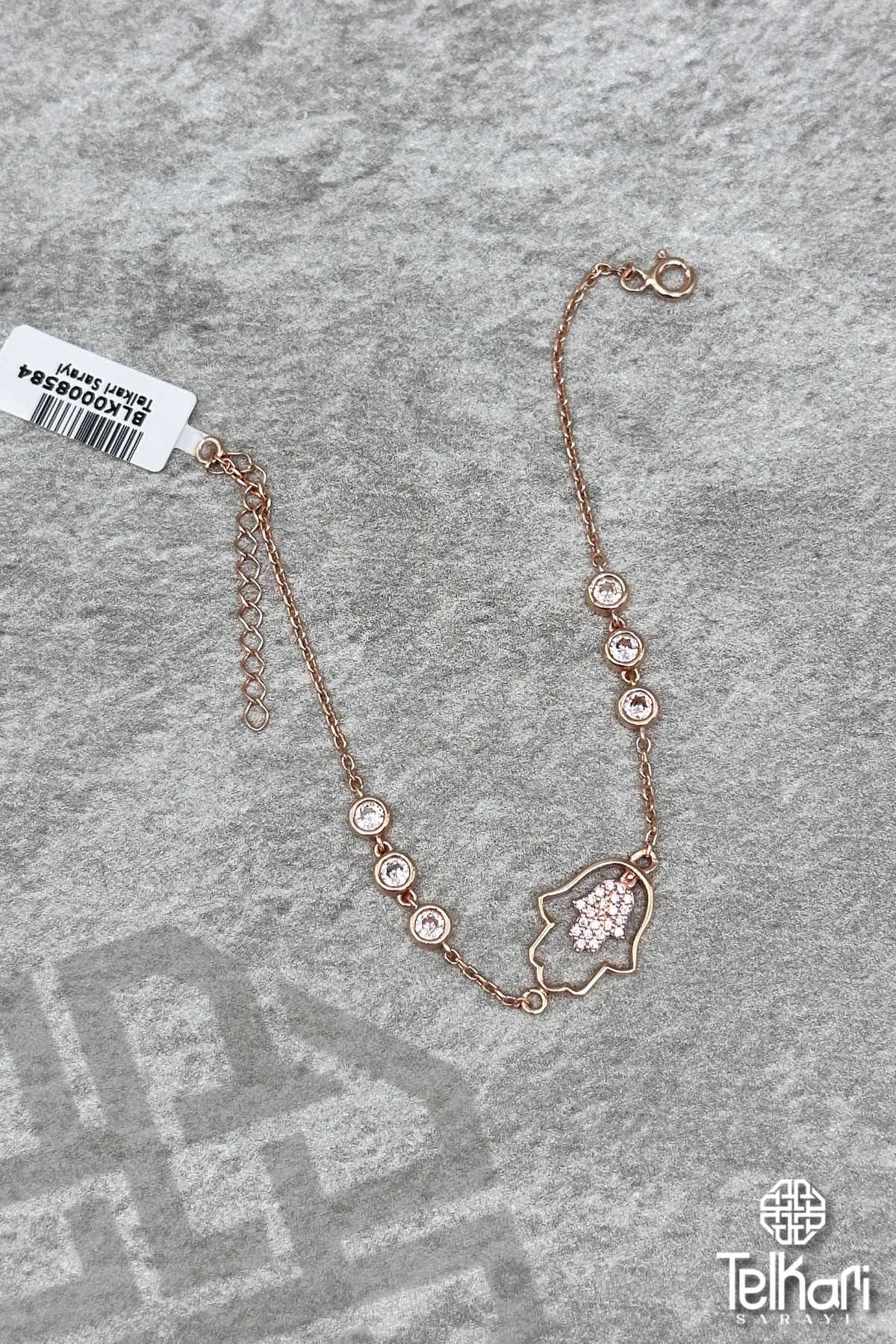 Fatma Ana Eli Rose Gümüş Bileklik