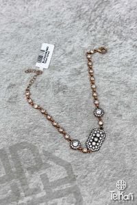 Taşlı Rose Gümüş Bileklik