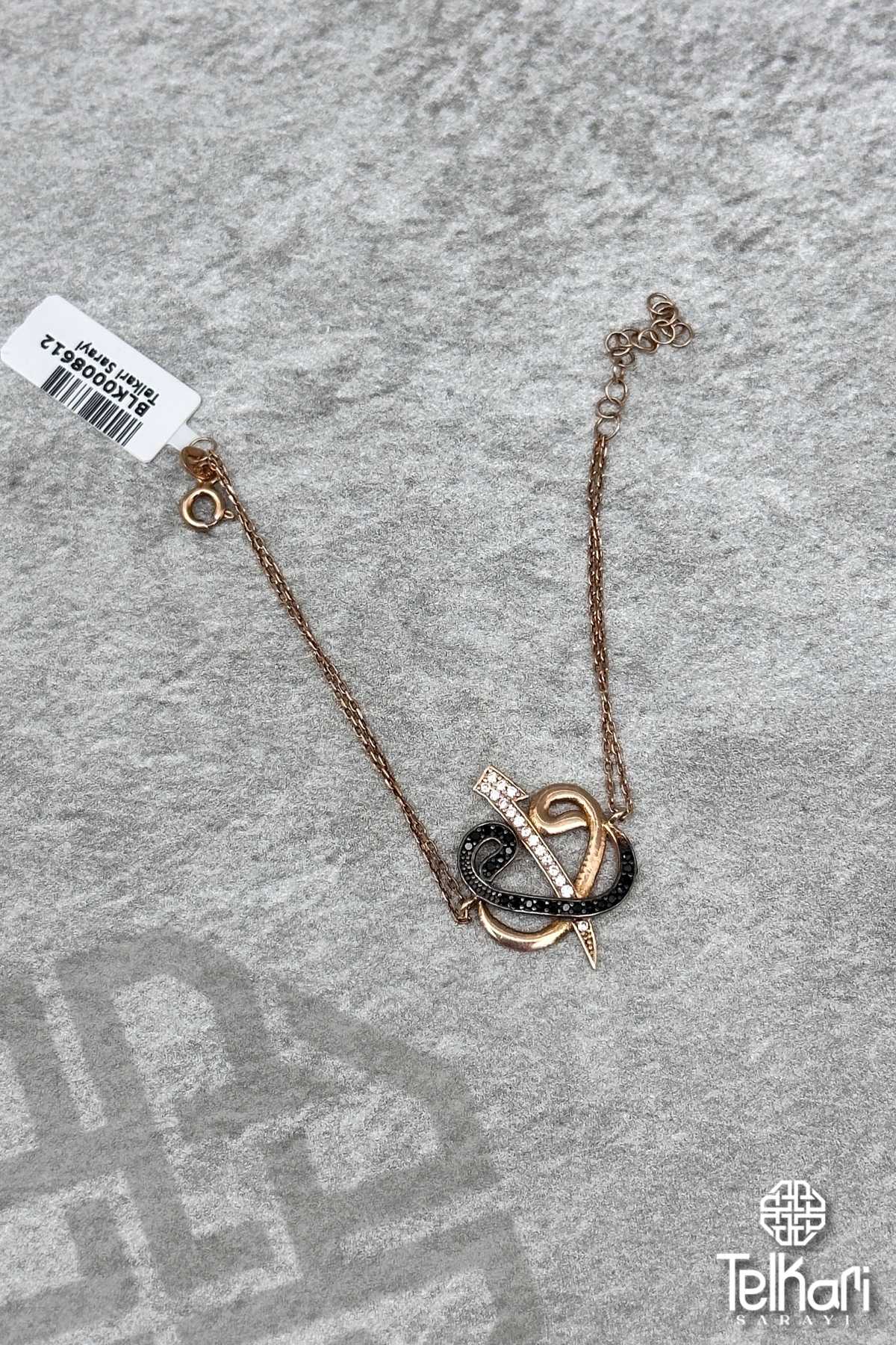 Elif  Vav Rose Gümüş Bileklik