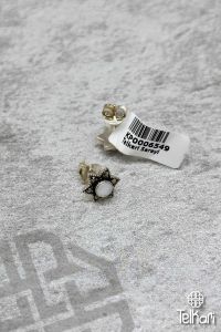 Sedef Taşlı Yıldız Model Gümüş Markazit Küpe