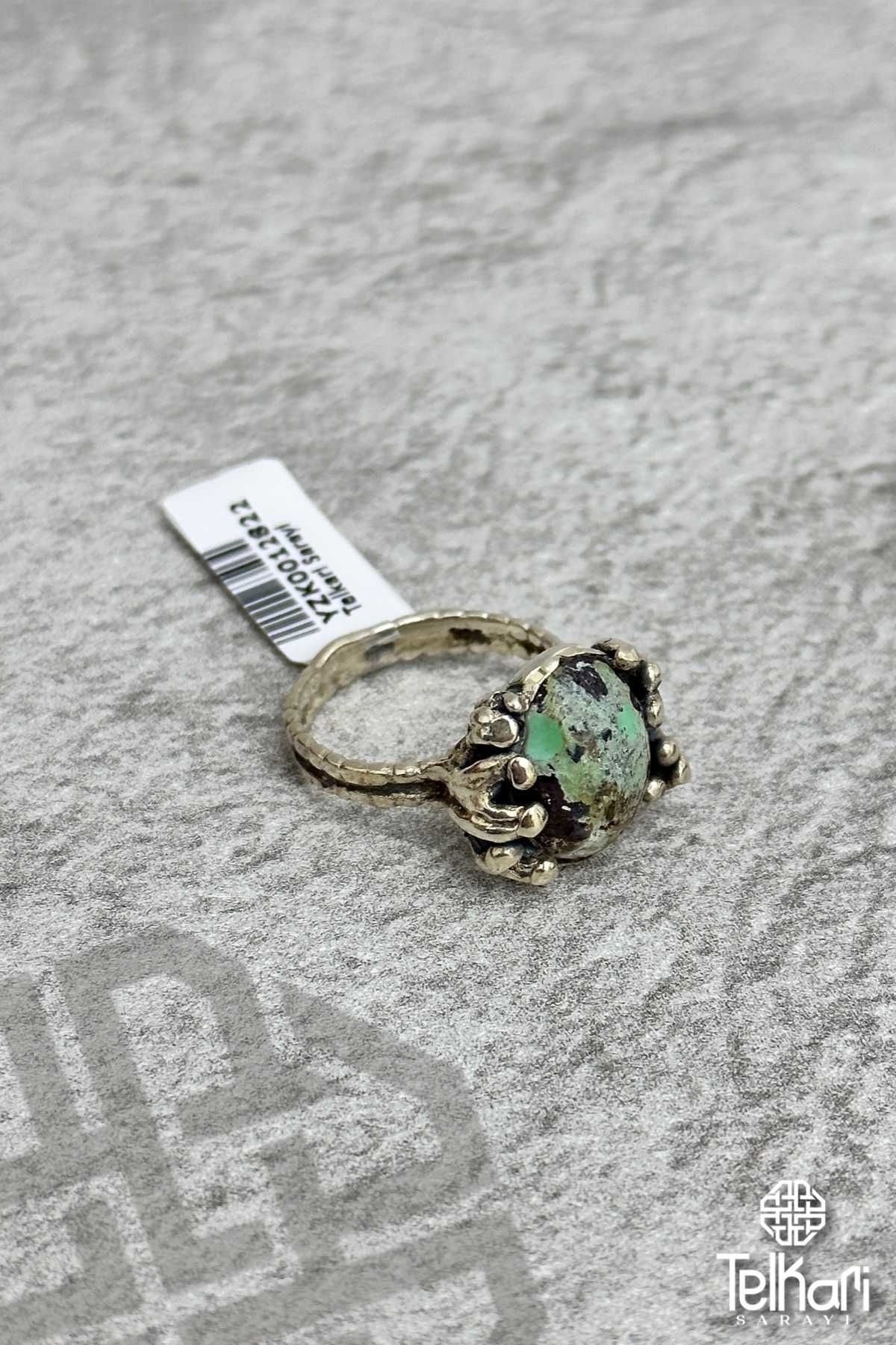 Tasarım Model Firuze Taşı Otantik Gümüş Yüzük