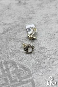 Çiçek Model Sedef Taşlı Gümüş Markazit Küpe
