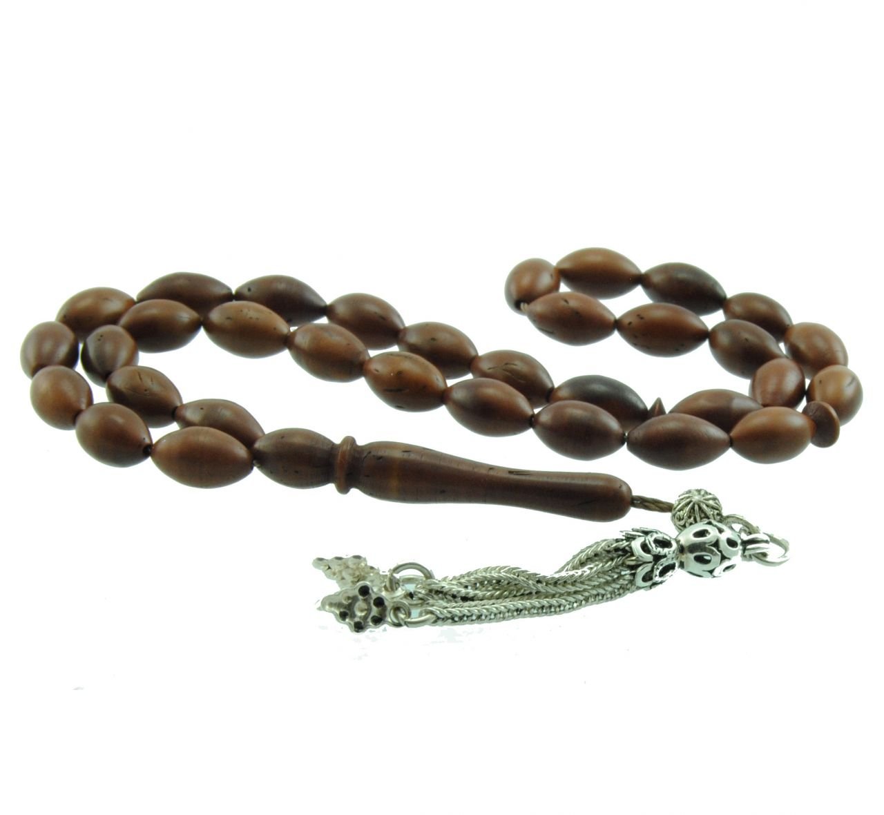 Gümüş Püsküllü Kuka Tesbih