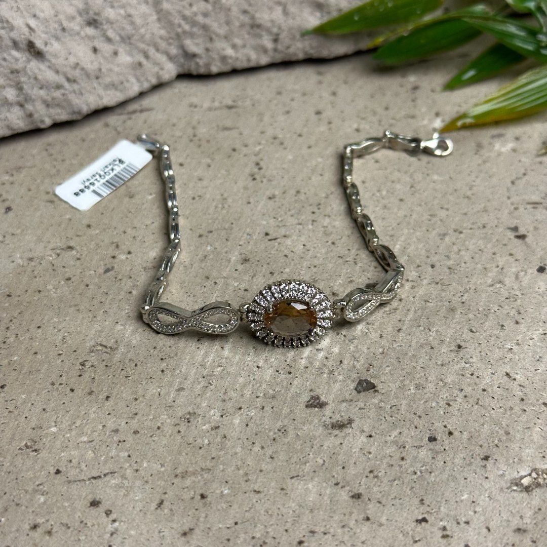 Pırlanta Model Renk Değiştiren Sultan Taşlı Gümüş Bileklik