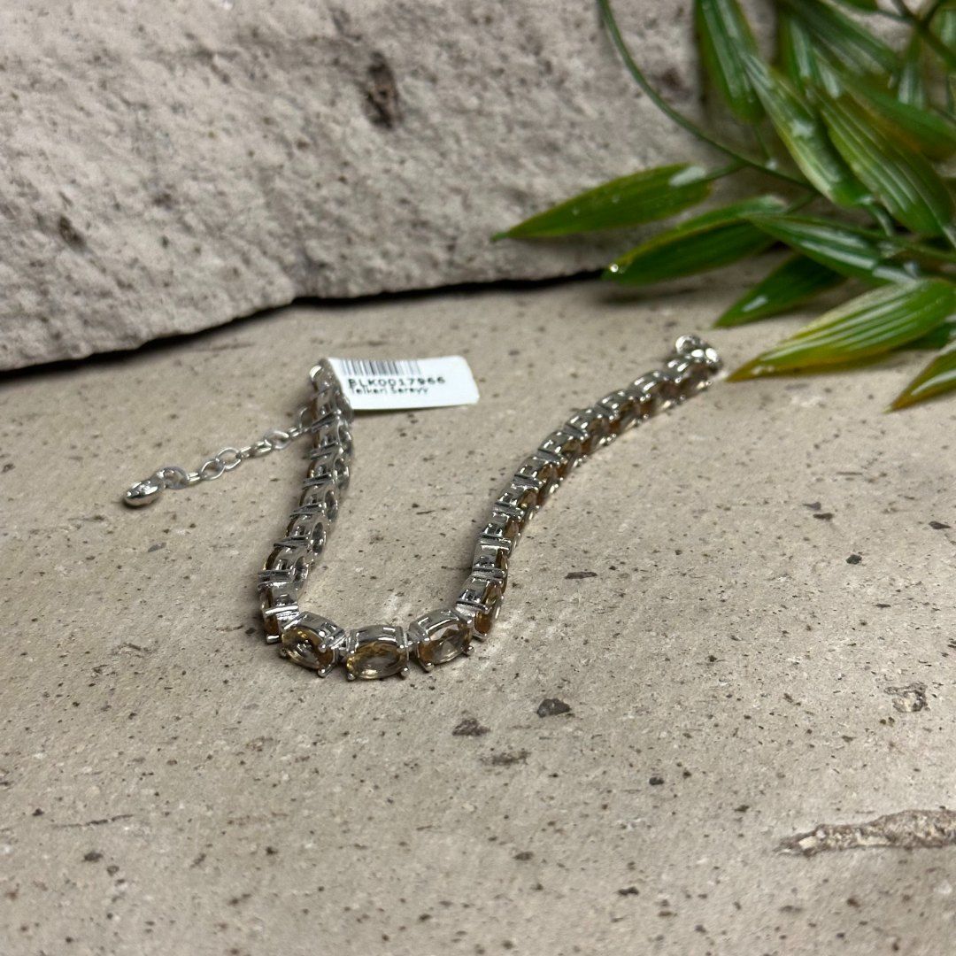 Baget Model Su Yolu Renk Değiştiren Sultan Taşlı Gümüş Bileklik