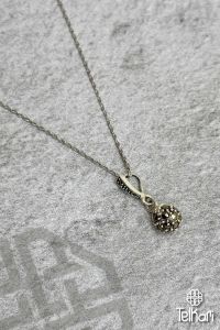 Taşlı Markazit Gümüş Kolye