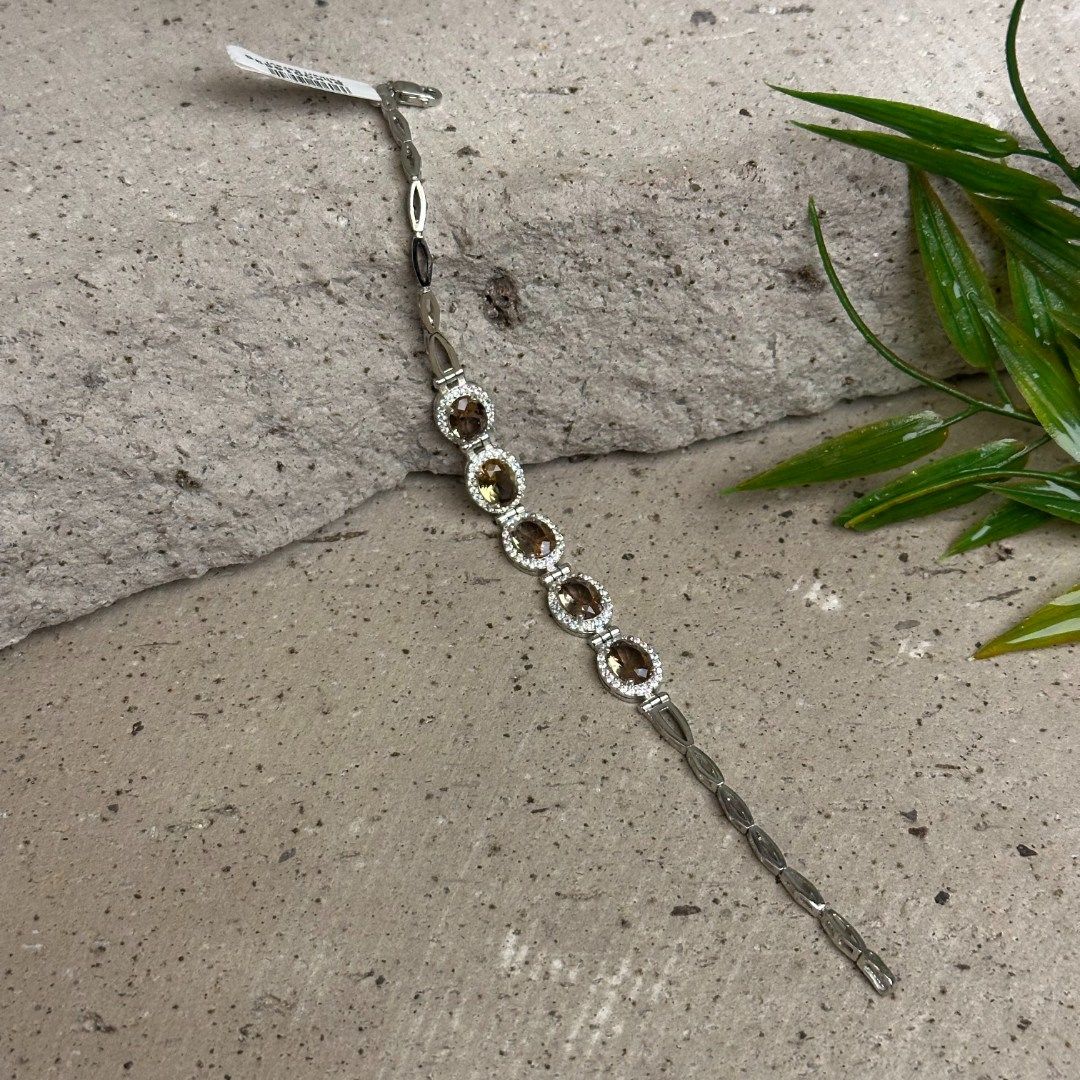 925 Ayar Sultan Taşlı Gümüş Bileklik