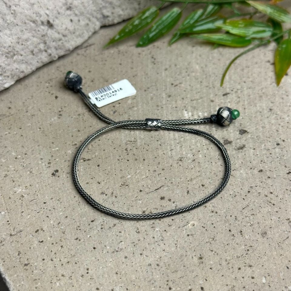 1000 Ayar Gümüş Kazaziye Ayarlanabilir Kadın Bileklik