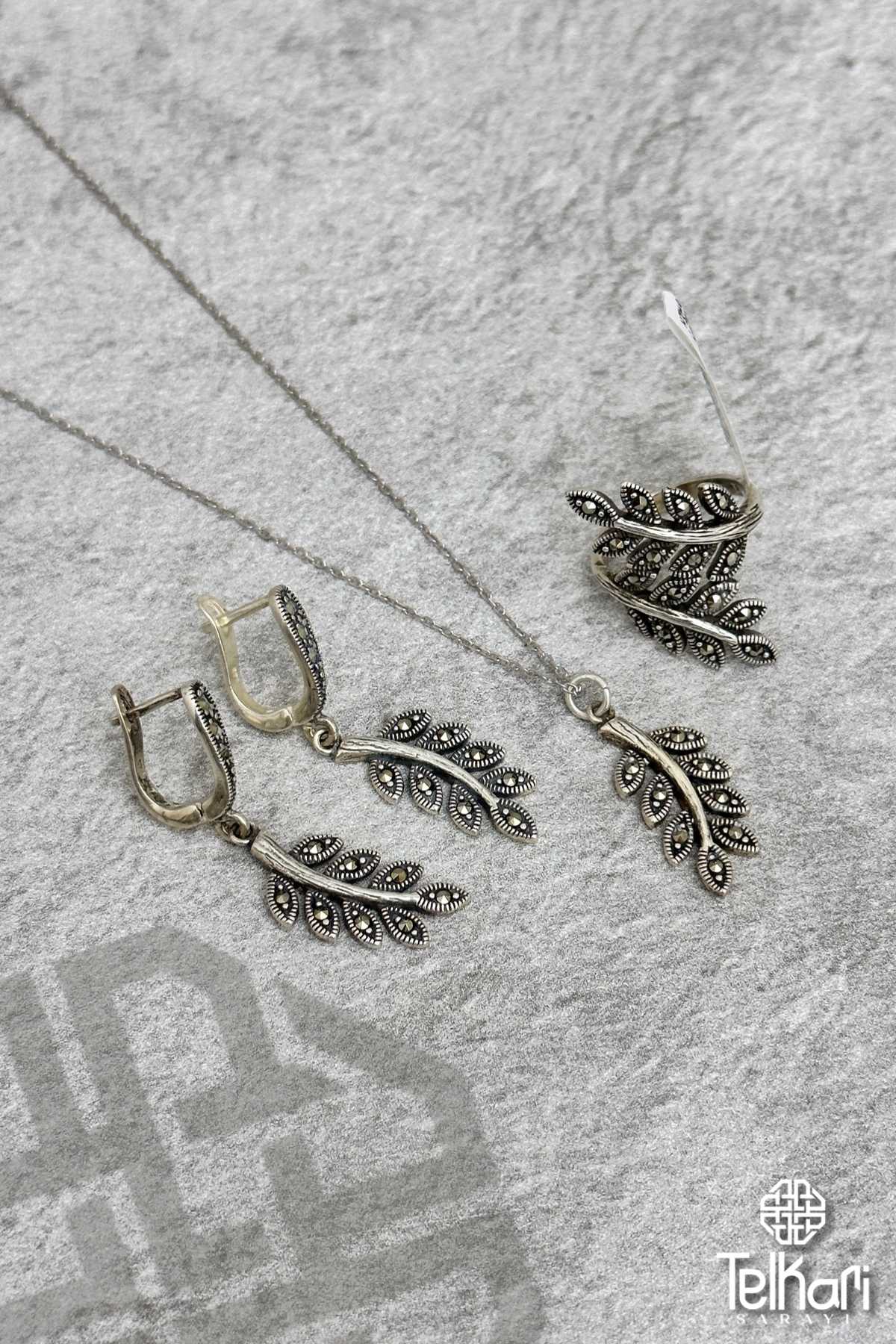 Çift Yaprak Model Markazit Üçlü Set