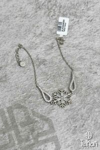 Kar Tanesi Taşlı Gümüş Bileklik