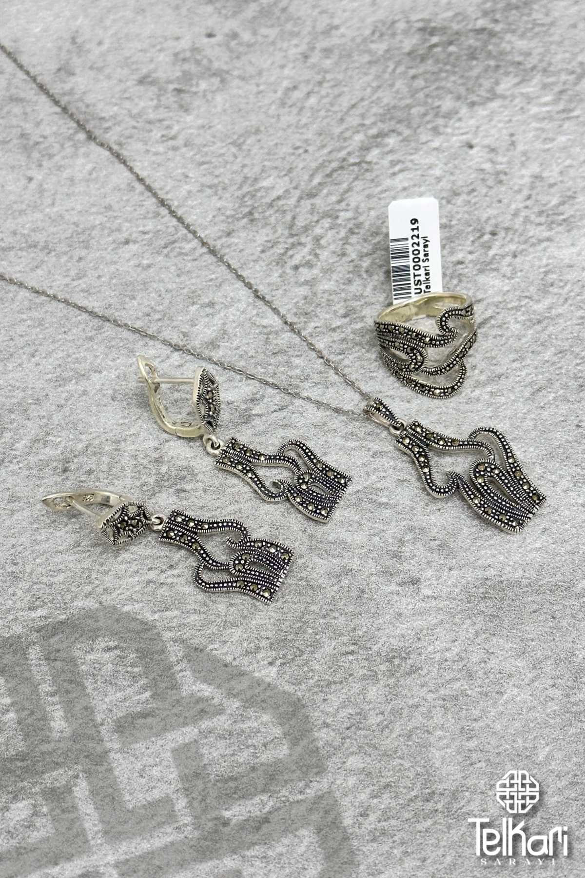 Özel Tasarım Markazit Üçlü Set