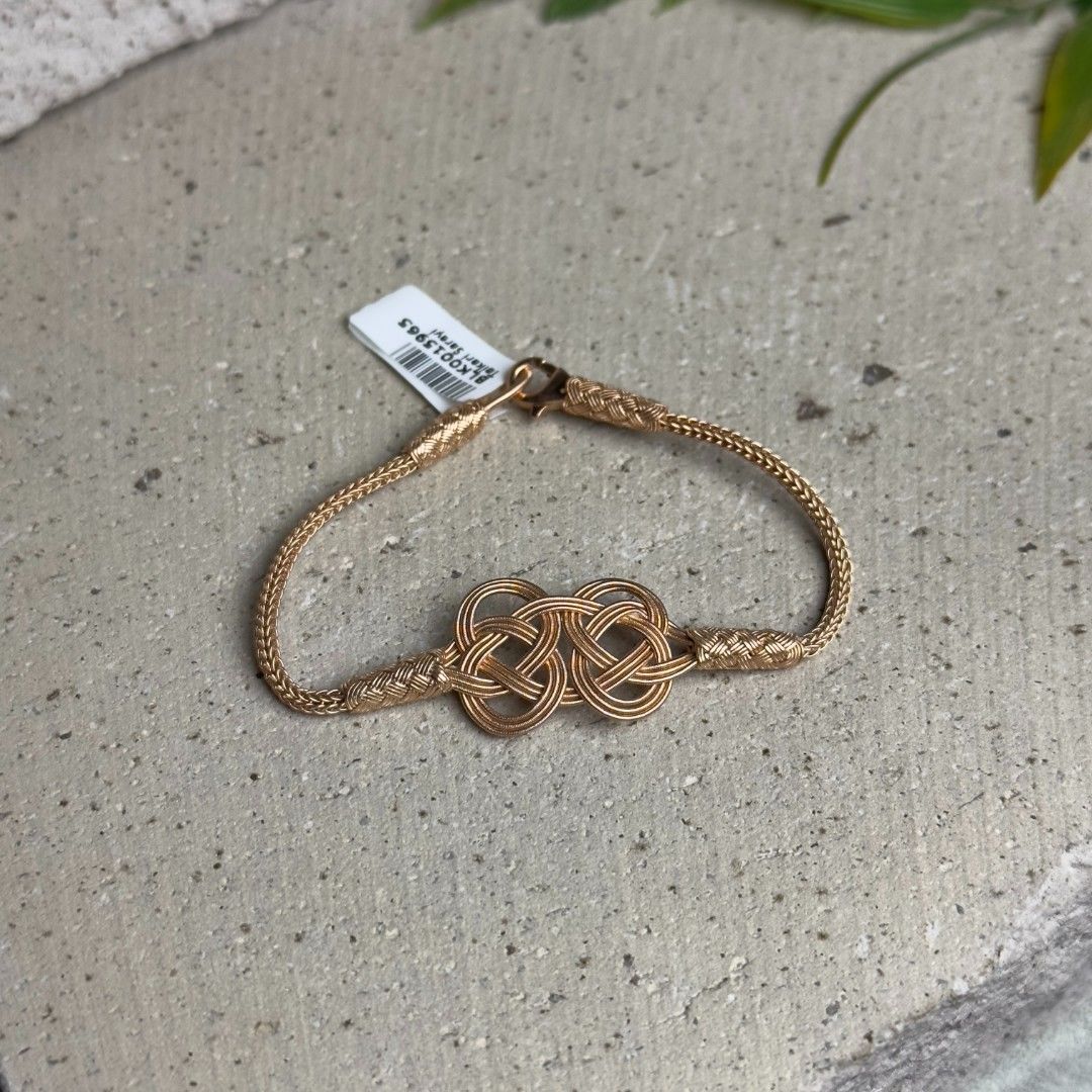 El Örmesi Rosse Kaplama Düğüm Model Gümüş Kazaziye Kadın Bileklik