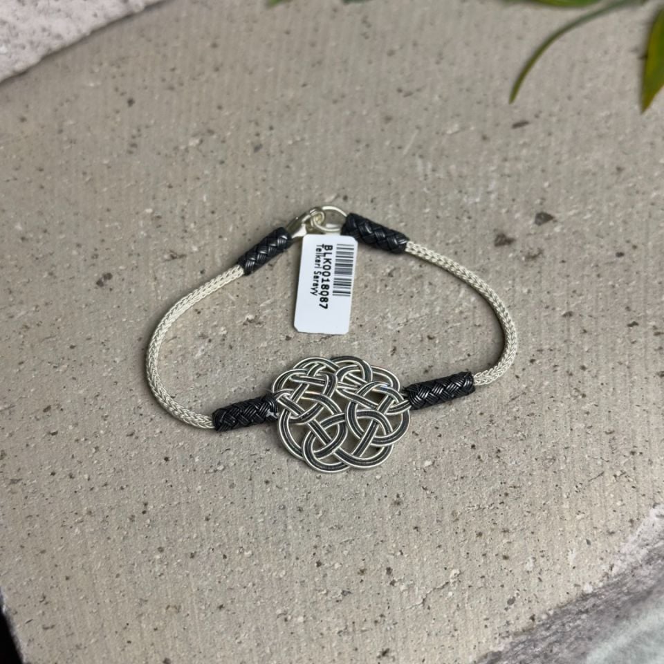 Aşk Düğümü Gümüş Kazaziye Kadın Bileklik