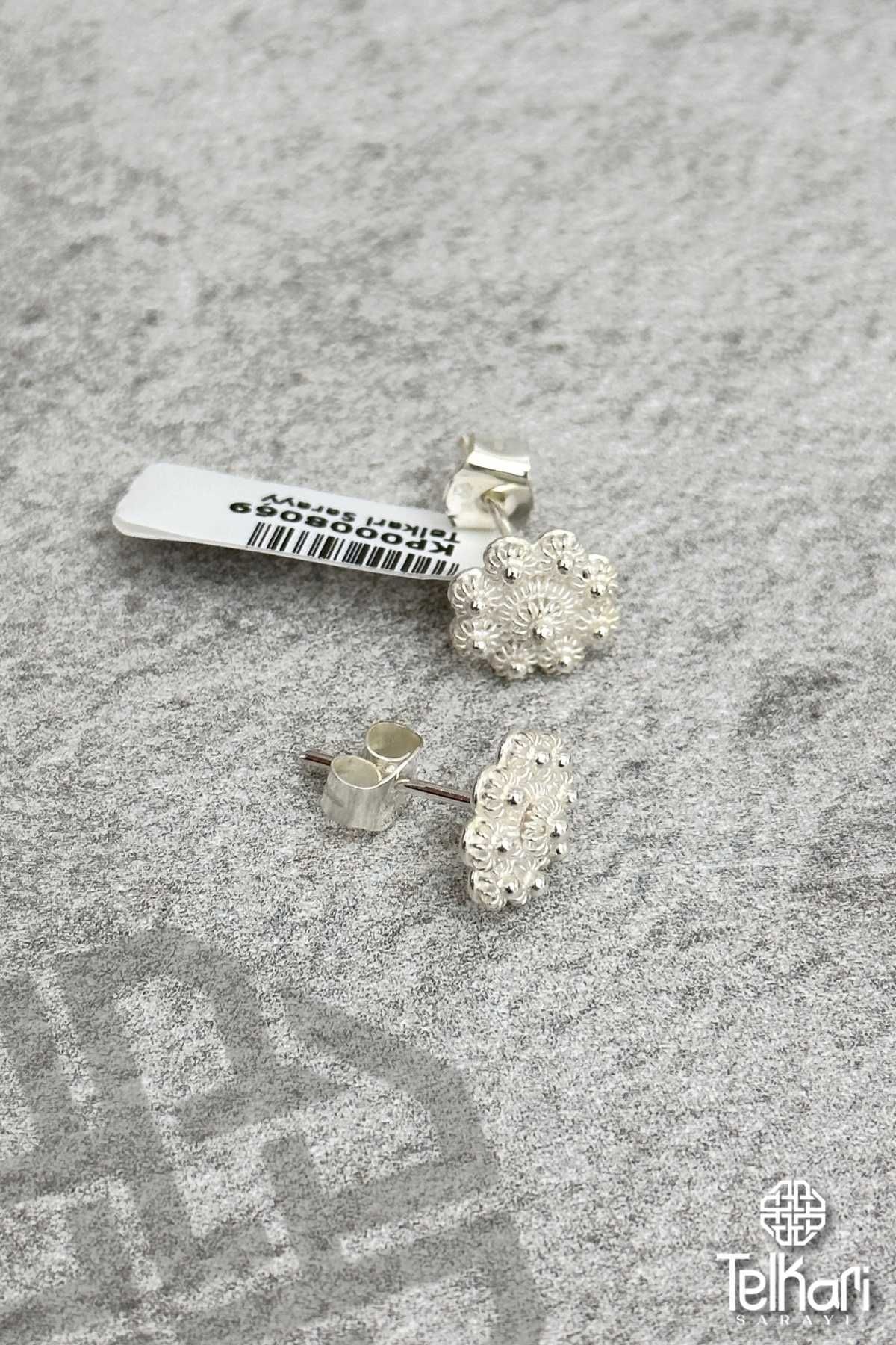 Şans Model El İşçilikli Midyat Telkari Gümüş Küpe