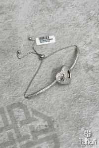 Kalp Figürlü Gümüş Bileklik