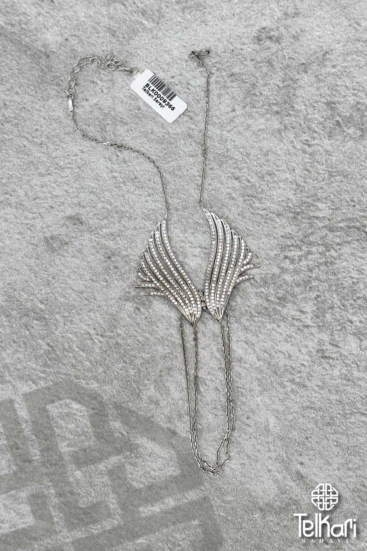 Taşlı Melek Kanadı Gümüş Şahmeran