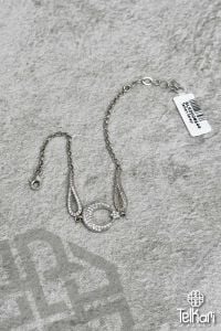 Ay Yıldız Model Taşlı Gümüş Bileklik