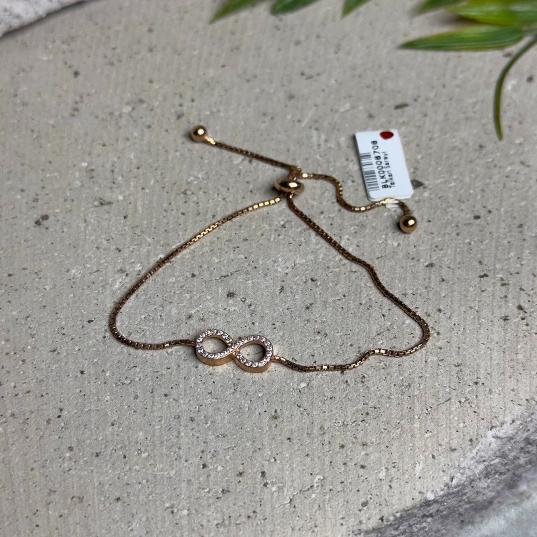 925 Ayar Gümüş Zarif Sonsuzluk Model Asansör Kadın Bileklik