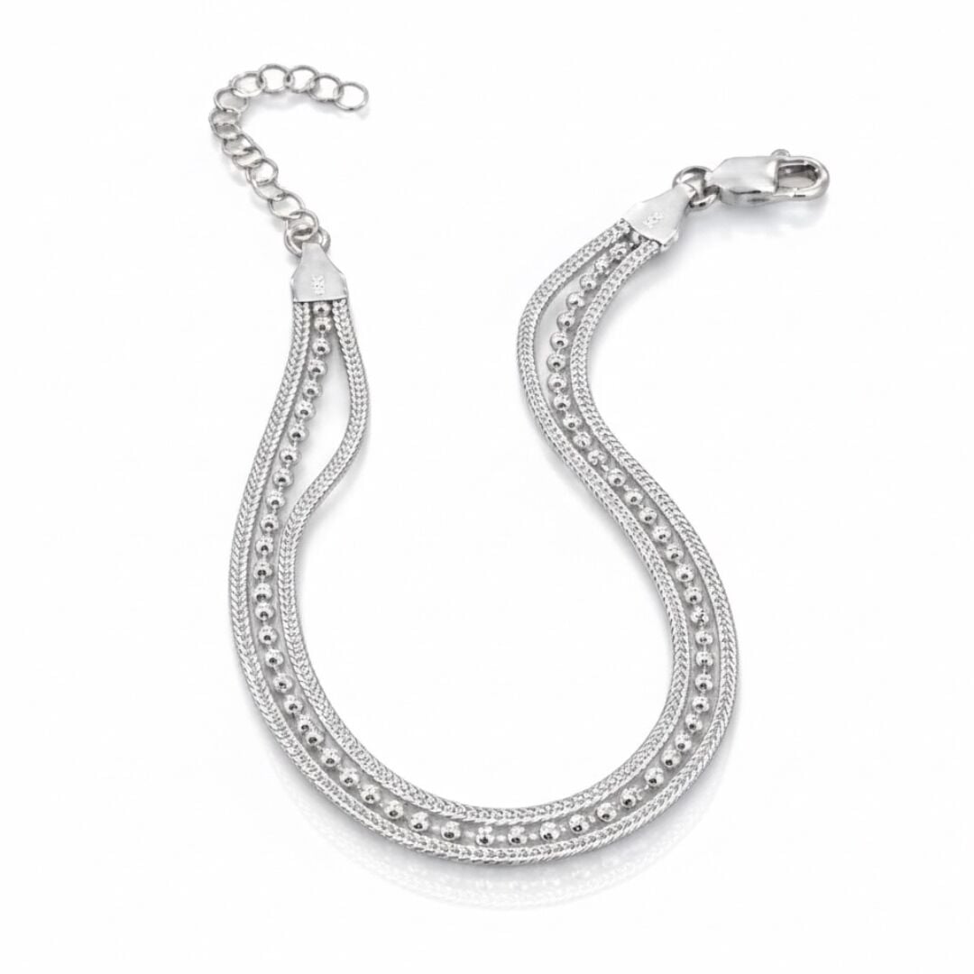 Elişi Midyat Hasırı Kadın Gümüş Bileklik