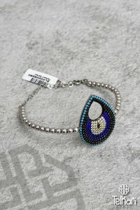 Damla Model Nazarlık Detaylı Gümüş Bileklik